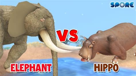 Elphant Vs Hippo Elephant Levele Challenge [s1e6] Spore Youtube