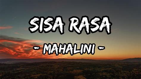 Sisa Rasa Mahalini Lirik Video Cover By Tami Aulia Youtube