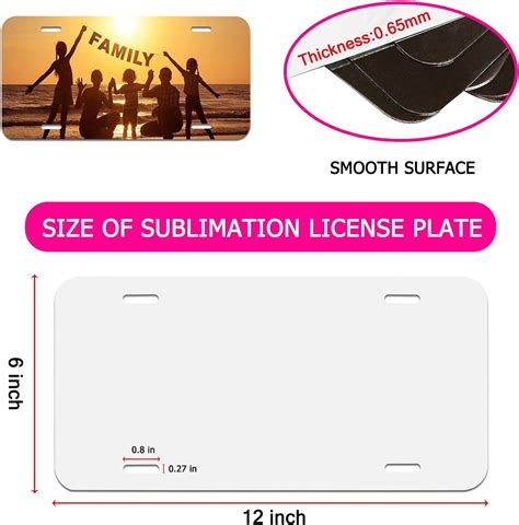 Sublimation Blank Aluminum Metal License Plate – DOMAGRON