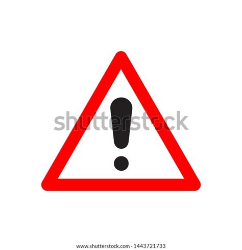 Red Warning Sign Exclamation Alert Stock Vector (Royalty Free) 1443721733 | Shutterstock