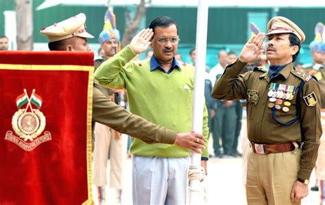 New Delhi Delhi CM Arvind Kejriwal Unfurl The National Flag On The