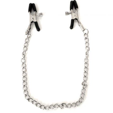 Sex Mischief Chained Nipple Clamps Sex Toy HotMovies