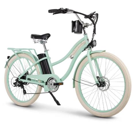 Huffy Nel Lusso 26 Inch 7 Speed Electric Cruiser Bike With Throttle