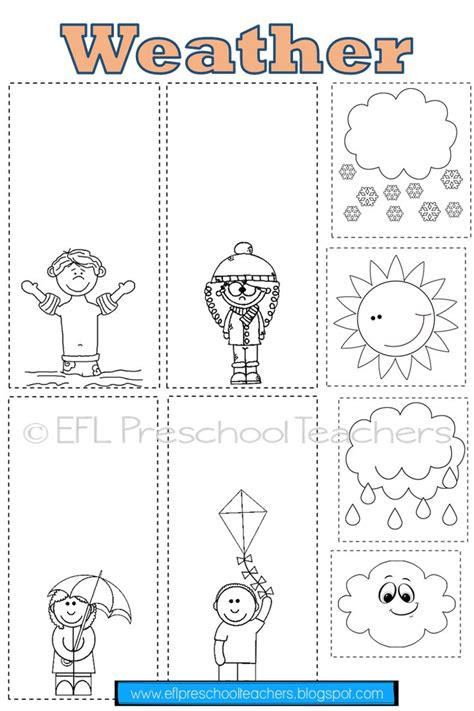 Weather Conditions Worksheet For Kindergarten