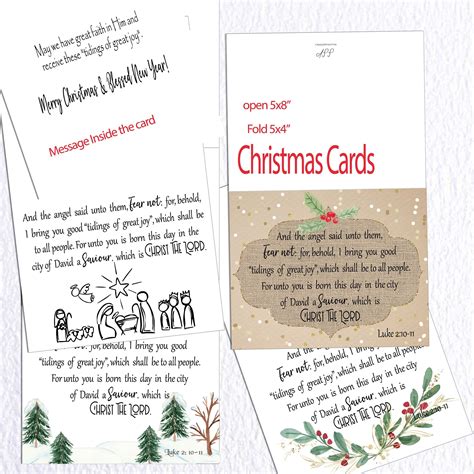 Religious Christmas Nativity Cards PRINTABLE Christmas Cards Christmas ...