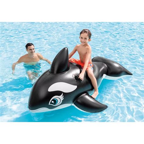 Intex Lil Whale Ride On Schwimmbrett Schwarz Wei