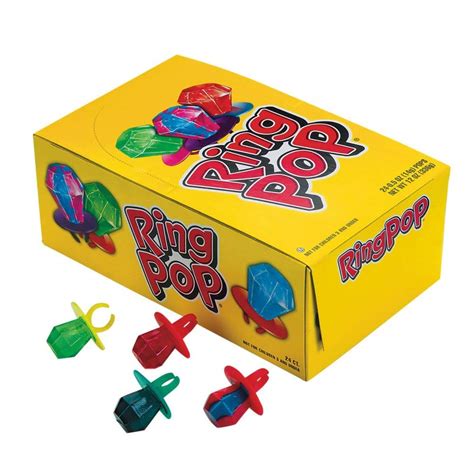 Ring Pop Orig 5 Ounces 24 Count Chocolate And Candy