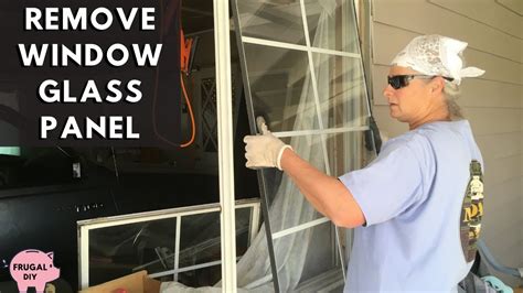 Remove A Double Pane Glass Panel From Aluminum Window Frame YouTube