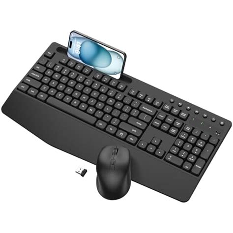 Amazon Wireless Keyboard And Mouse Edjo Full Sized Ergonomic