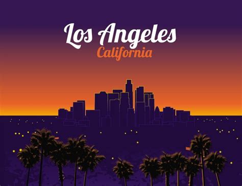 downtown los angeles skyline night royalty  images stock