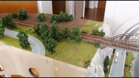 Modellbahn Spur N Teil Landschaft Bauen Auf Modul Tor