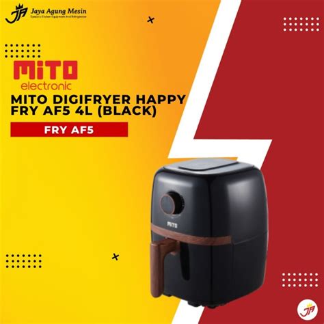 Jual MITO AF 5 Air Fryer AF5 HAPPY FRY Wood Series Hitam Kota