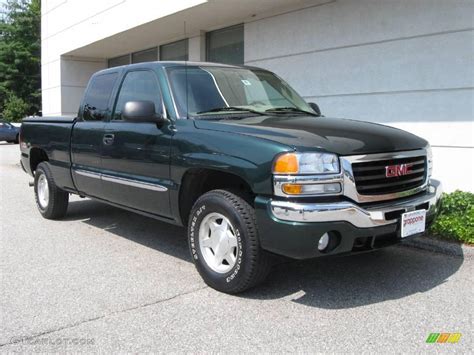 2004 Polo Green Metallic Gmc Sierra 1500 Sle Extended Cab 4x4 16454387 Car