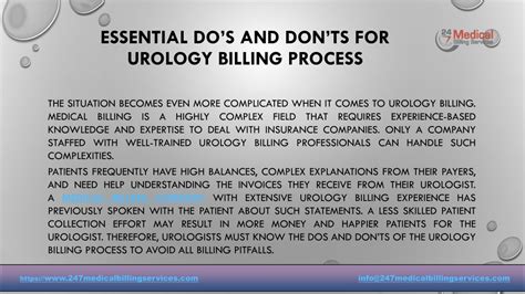 PPT Essential Dos And Donts For Urology Billing Process PPT