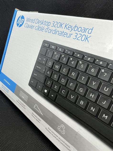 Hp Wired Desktop 320k Keyboard New In Box Ebay