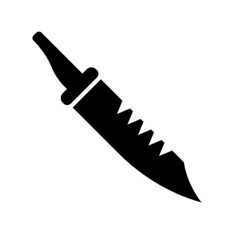 Cuchillo Icono Vector Vector Premium