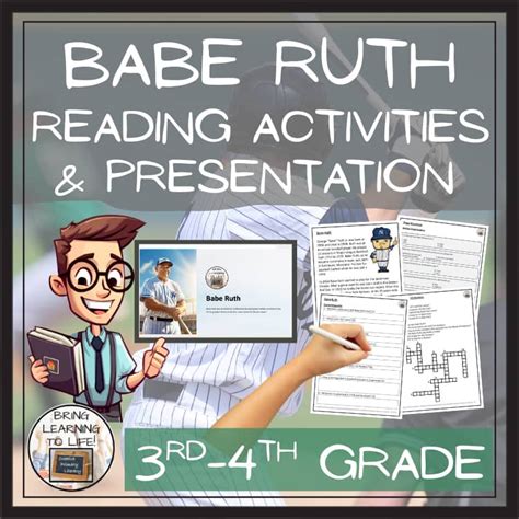 Babe Ruth Close Reading Passage Comprehension Activities 3rd4th Grade
