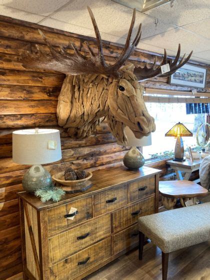 Rustic Driftwood Moose Head Mount