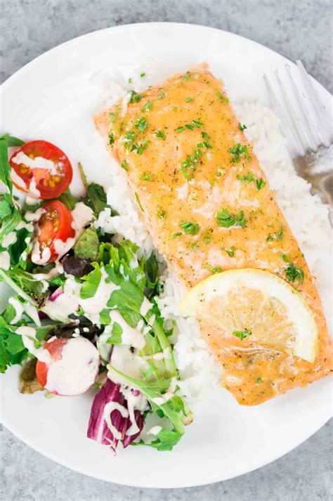 Baked Honey Dijon Salmon Recipe (Quick & Healthy) - Delicious Meets Healthy