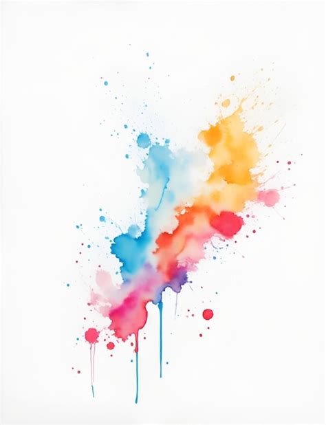 Premium Photo Abstract Watercolor On A White Background The Color