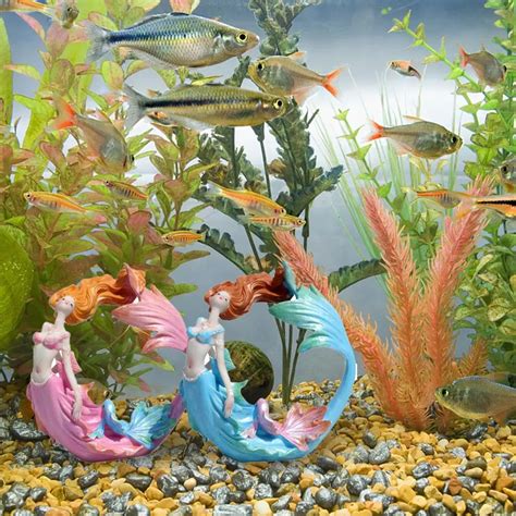 Artificial Resin Mermaid Princess Crafts Layout Prop Aquarium Fish Tank