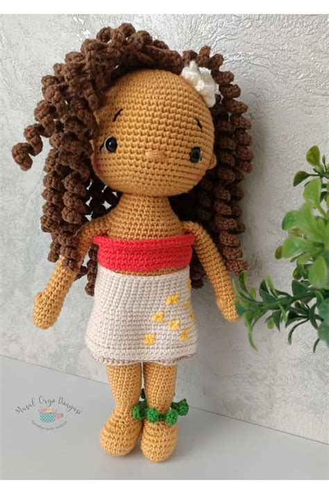 Masal Örgü Dünyası Moana Bebek Yeni Nesil Amigurumi Oyuncak Doğal