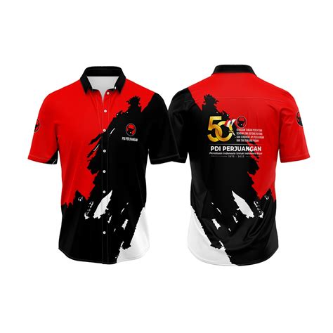 Jual Baju Kemeja Partai Pdi Perjuangan Pdip Pemilu 2024 Lengan Pendek