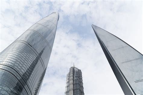 Torre De Shanghai Jin Mao Y Centro Financiero Mundial De Shanghai