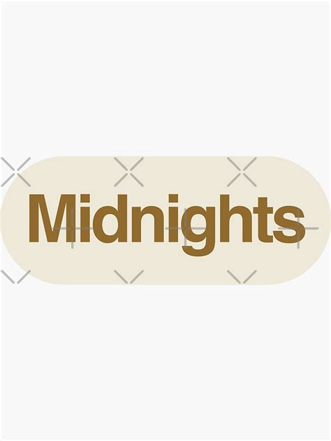 Midnight Taylor Swift Midnights Sticker For Sale By Bombalurina