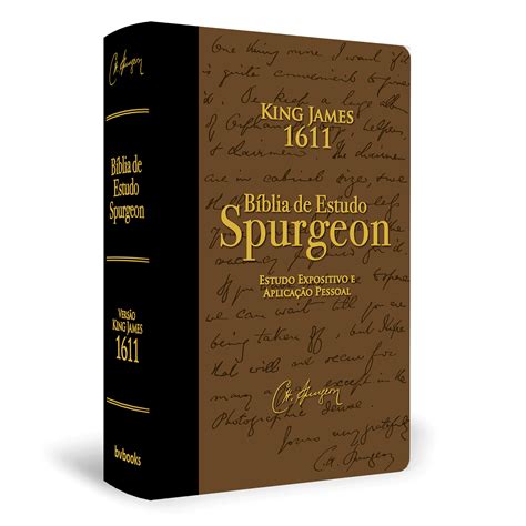 BVBooks Editora Evangélica Estudos Bíblia de Estudo Spurgeon Capa