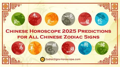 الأبراج الصينية 2025 توقعات العام الصيني الجديد 2025 ZodiacSigns