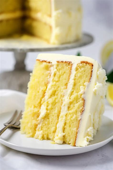 Lemon Velvet Cake with Cream Cheese Frosting - That Oven Feelin