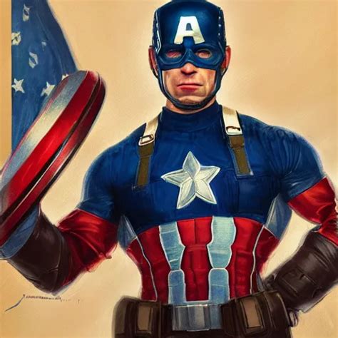 Full Body Concept Art Of Joe Biden As Captain America Stable Diffusion