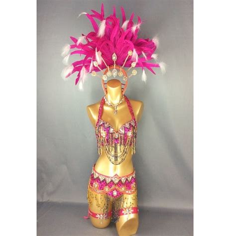 Samba Rio Carnival Costume Feather Headdress Feathers Etsy Rio