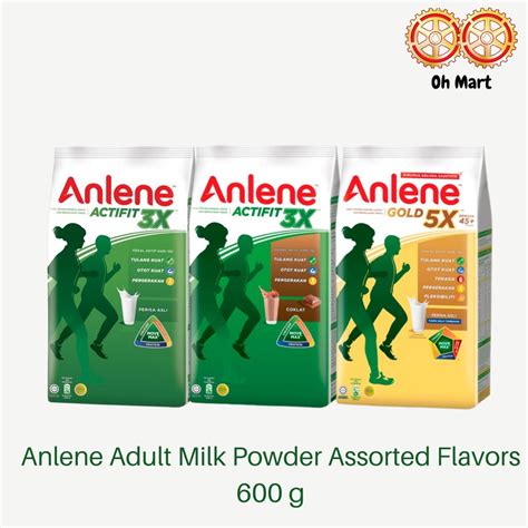 Anlene Actifit X High Calcium Adult Milk Powder Assorted Flavors G