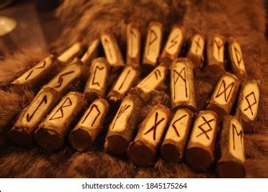 Rune Set Elder Futhark Odins Runes Stock Photo Shutterstock