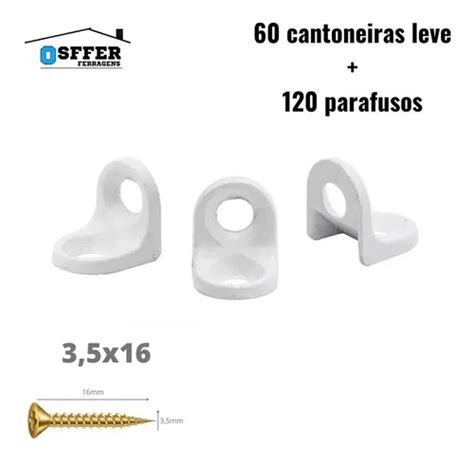 Cantoneira Cadeirinha 2 Furos 13x13 Leve Aliv C 60 Paraf MercadoLivre