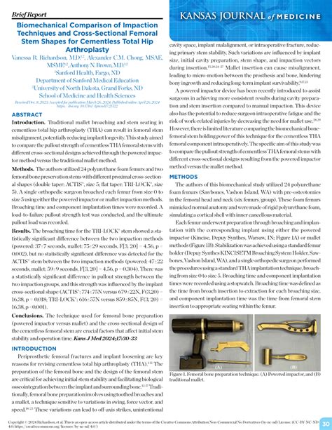 PDF Biomechanical Comparison Of Impaction Techniques And Cross