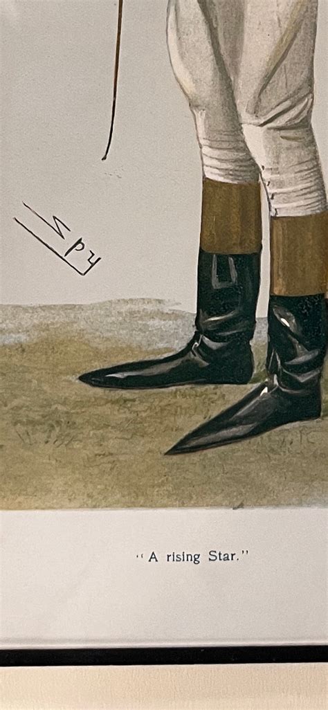 Antique Vanity Fair Spy Print Lithograph Caricature Of Jockey Etsy