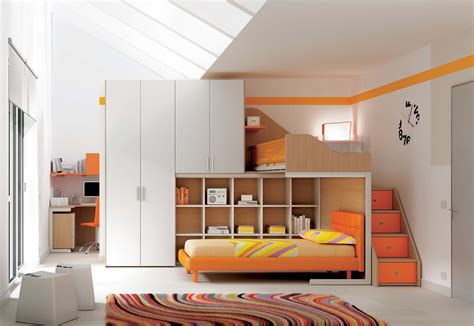 Chambre enfant lits superposés en mezzanine MORETTI COMPACT SO NUIT