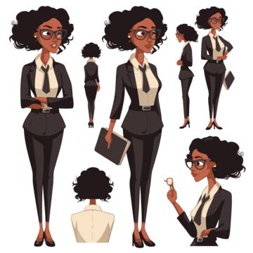 Black Business Woman PNG Transparent Images Free Download | Vector ...