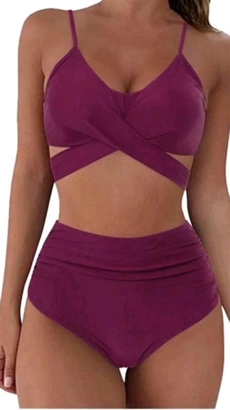 Suuksess Women Wrap Bikini Set Push Up High Waisted Piece Swimsuits Artofit