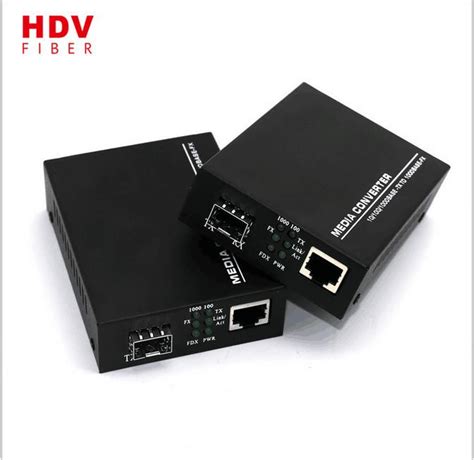 Fiber Optic Sfp Media Converter 101001000 Base 20km Media Converter