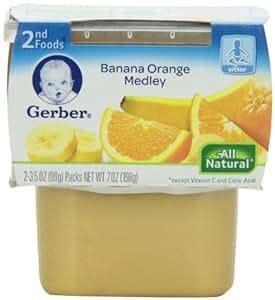 Amazon Gerber Nd Foods Banana Orange Medley Count Ounce