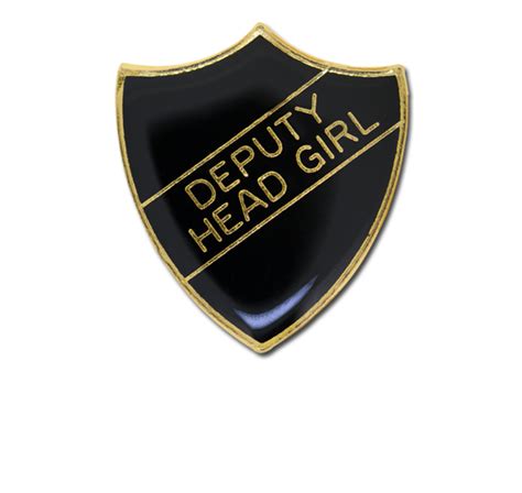 Deputy Head Girl Enamelled Shield Badge