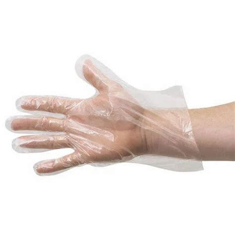 Transparent Plain Disposable Plastic Hand Glove Hospital And Clinic At