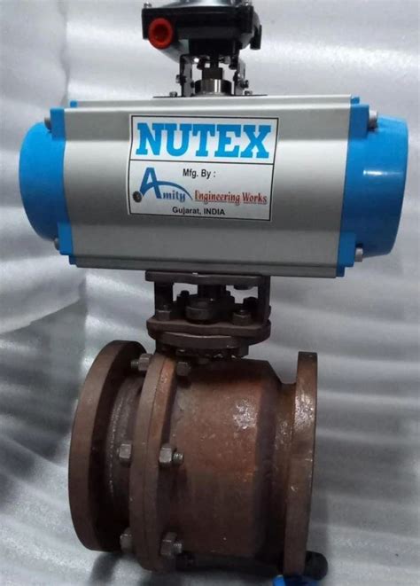 Material Cast Iron Single Acting Actuator Actuators Ball Valve Water