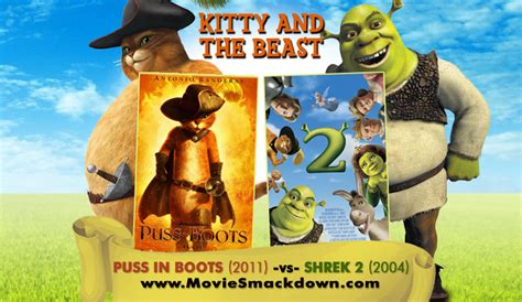 Puss In Boots (2011) -vs- Shrek 2 (2004) - Movie SmackdownÂ®