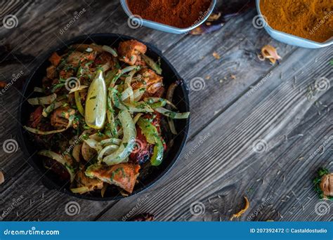 Indian Kebab Platter in Sizzling Plate Stock Photo - Image of meal ...