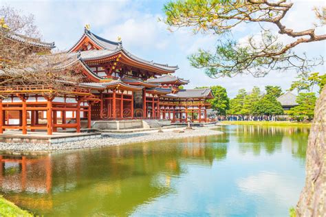 Arquitectura Hermosa Byodo En El Templo En Kyoto Imagen De Archivo